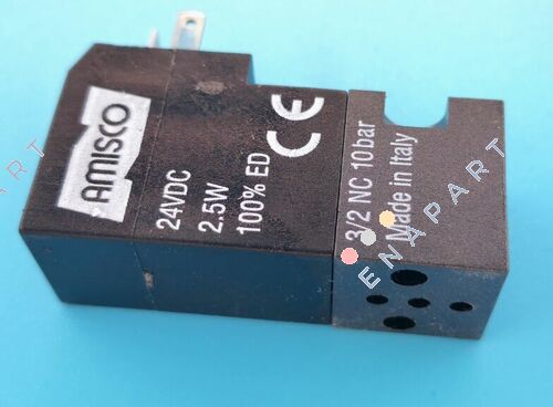 3/2NC 10bar 24VDC 2.5W 100%ED 3/2 Нормально закритий електромагнітний клапан, 10 бар, 24 В постійного струму, 2,5 Вт