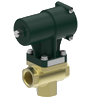 Media-separated piston valves