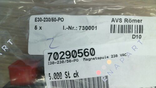 E30-230/50-PO котушка соленоїда IP00