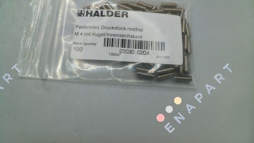 22030.0204 Пружинний плунжер з кулькою та внутрішнім шестигранником