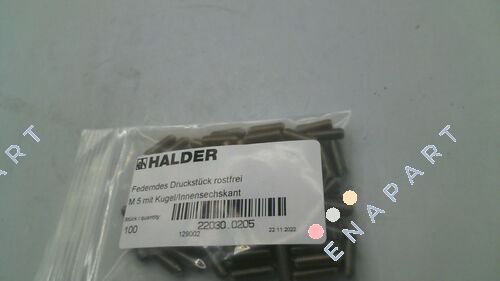 22030.0205 Пружинний плунжер з кулькою та внутрішнім шестигранником