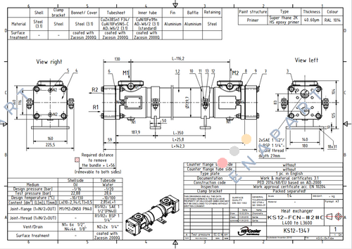 (KS12-1347)KS12-FCN-423C L800 теплообмінник