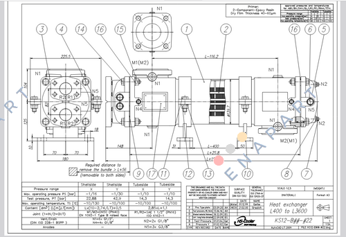 KS12-BCN-420 L1500 теплообмінник