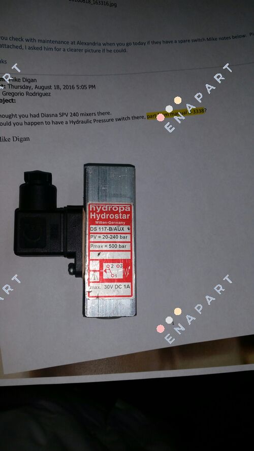 DS-117-240/B-AUX Реле тиску