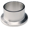 Flange with Tube, Short - stainless steel 316L