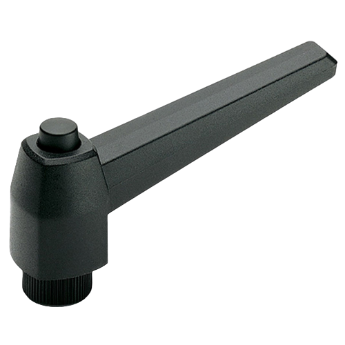 Plastic Tapped Button Head Adjustable Handles with Stainless Steel Insert by ELESA