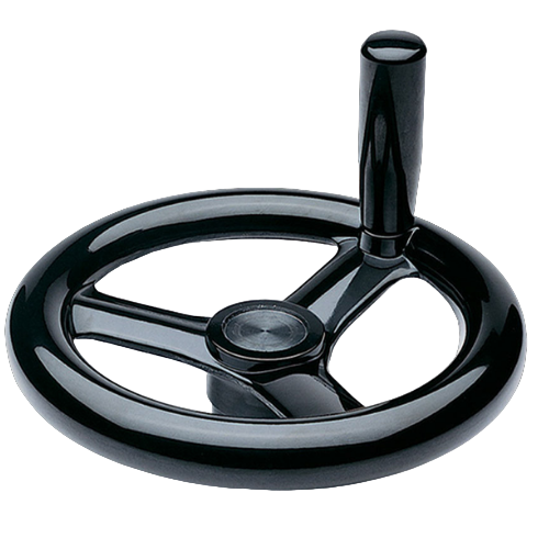 Plastic Three Spoked Handwheels with Revolving Handle by ELESA®