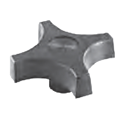 Plastic 4-Prong Knob with Extended Prong