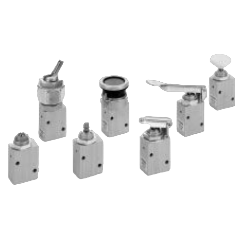 3/2, 5/2-WAY VALVES, PNEUMATICALLY OPERATED, G 1/4", SEAT VALVES - TYPE WKJ