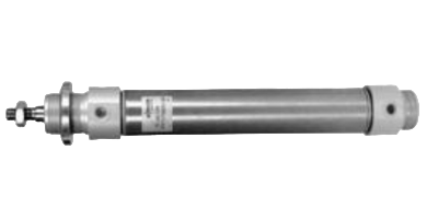 DOUBLE-ACTING ROUND CYLINDERS MADE OF STAINLESS STEEL Ø 32 - 63 MM WITH A CONTINUOUS PISTON ROD