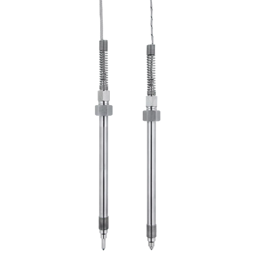 Screw-in melt thermocouples
