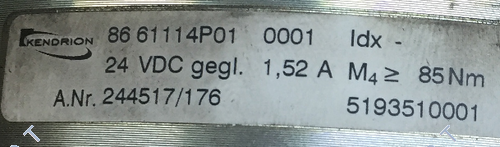 86 61114P01-0001 Гальмівна система + Якір