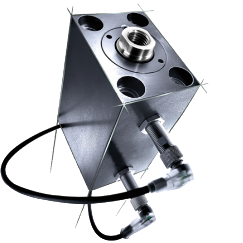 Block cylinder with inductive proximity switch - BZN 500 and BZN 320