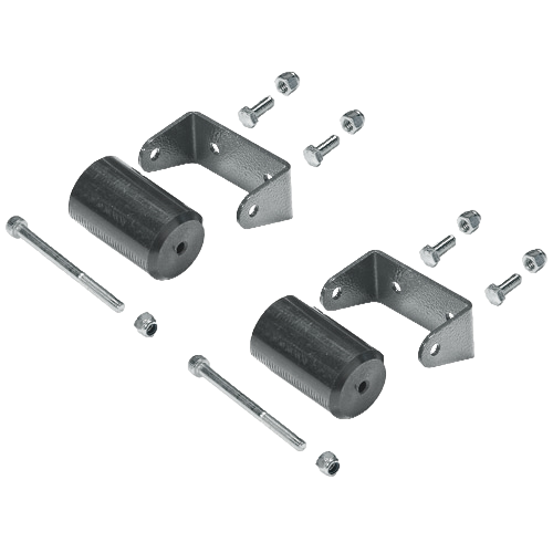 Set of castors for column base plate