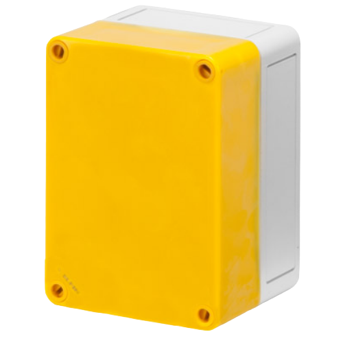 Yellow undrilled lid