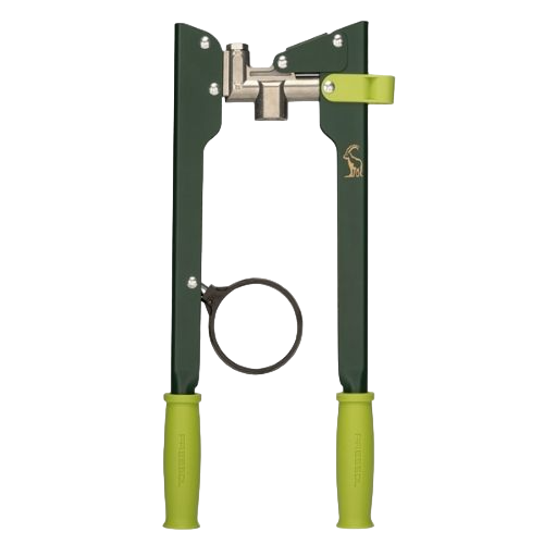 Two-hand grease gun 6 µm with meter and accessories