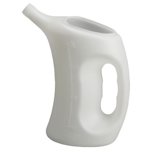 Measuring jugs, polyethylene, with scale