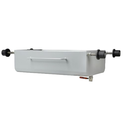 Drainage trays and waste oil disposal systems for garage service pits