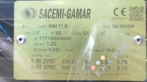 IMM 71B (YT71IMBAA440-1) Дренажний насос,