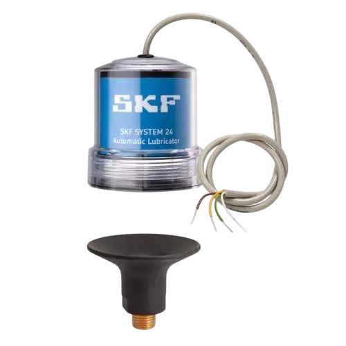 Cabled electro-mechanical single point automatic lubricators