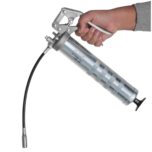 One hand operated grease gun