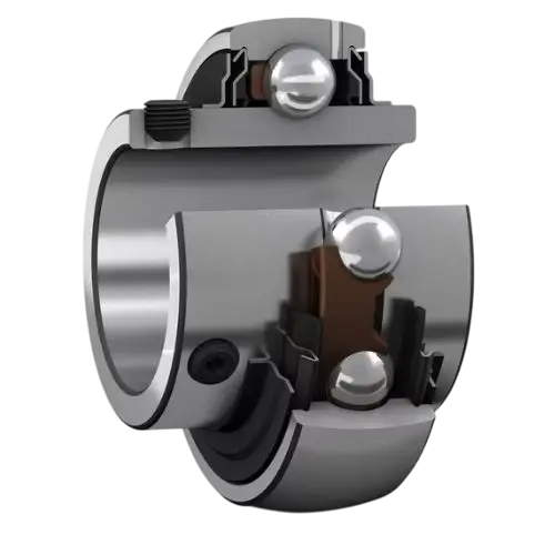 Insert bearing and rubber seating ring assembly