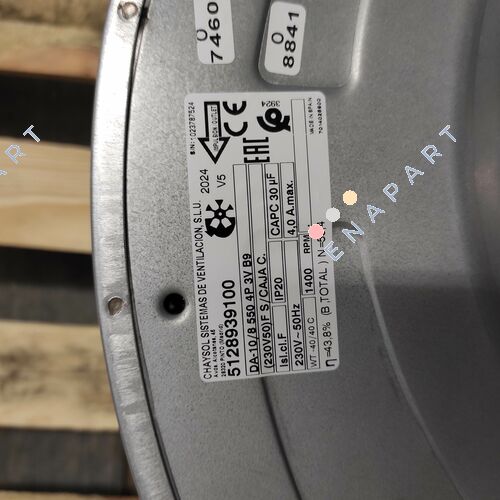 P/N: 5128939100, Type: DA 10/8 550 W 4P 3V