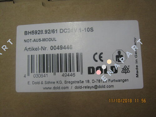 Art. No. 0053813, Type:BH5928.92/61 DC24V 1-10S 