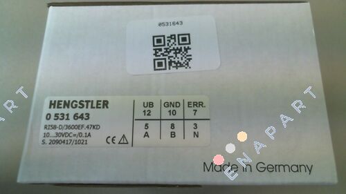 p/n: 0531643, Type: RI58-D/ 3600EF.47KD