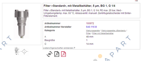 P/N: 100977, Type: 650 E/M